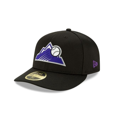 Sapca New Era Colorado Rockies MLB Clubhouse Collection Low Profile 59FIFTY Fitted - Negrii